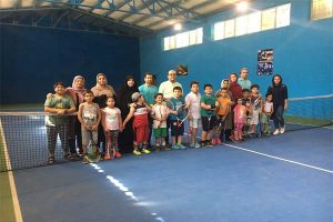 زمین تنیس گریپ سالن سرپوشیده هاردکورت در مشهد