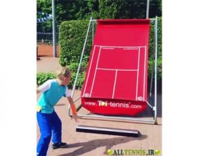 وسیله ای برای تمرین تنیس در خانه تمرین تنیس خاکی کودکان tennis badger portable wall backboard